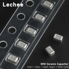 100pcs/lot 0201 0402 0603 0805 1206 SMD Ceramic Capacitor NPO C0G 10pF 11pF 12pF 13pF 15pF 16pF 18pF 20pF 22pF 27pF 30pF 50V