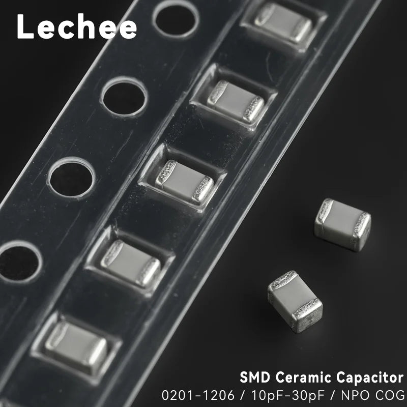 100pcs/lot 0201 0402 0603 0805 1206 SMD Ceramic Capacitor NPO C0G 10pF 11pF 12pF 13pF 15pF 16pF 18pF 20pF 22pF 27pF 30pF 50V
