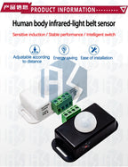 1~4PCS DC 12V 24V 6A Automatic Adjust PIR Motion Sensor Switch IR Infrared Detector Light Switch Module for LED Strip Light Lamp