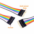 10PIN Pure Copper DuPont wire male to male,female to male,female to female,2.54 terminal connection wire 28core gold-plate cable