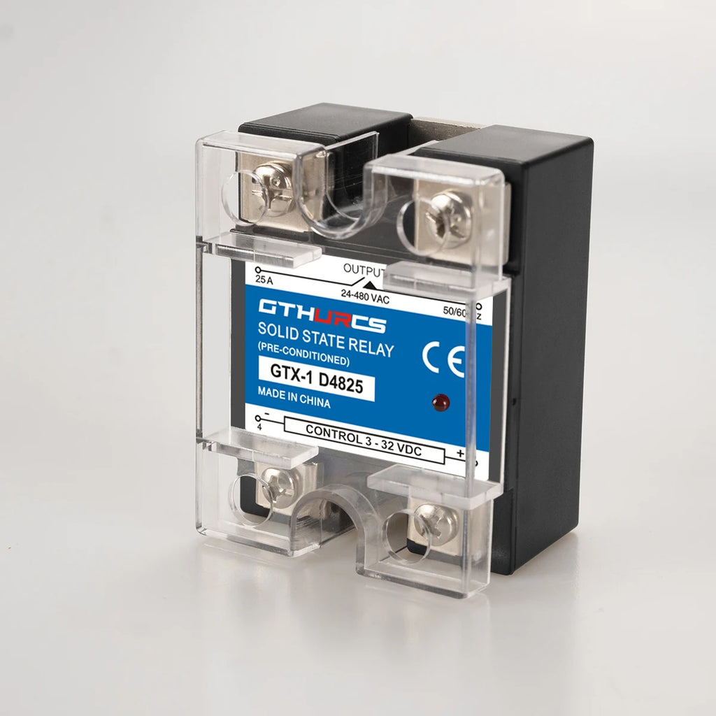 SSR 10A 25A 40A 60A 80A 100A 120A high quality Single Phase Solid State Relay DC Control AC 3-32V Control 220V 10DA 25DA 40DA