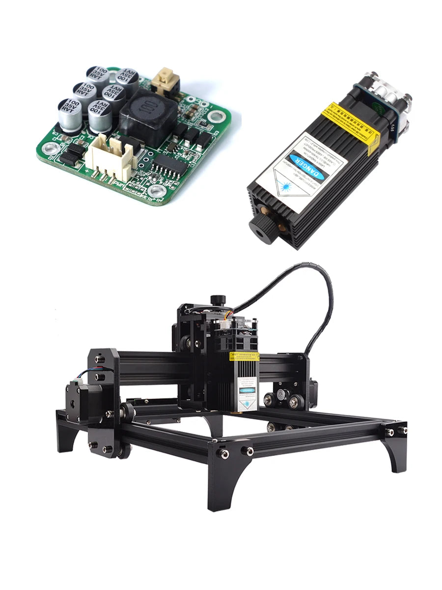 Laser  Diode LD  Driver Board with TTL/PWM Modulation Current 1A - 5A 12V Voltage Current Adjustable 405nm 445nm 450nm Universal