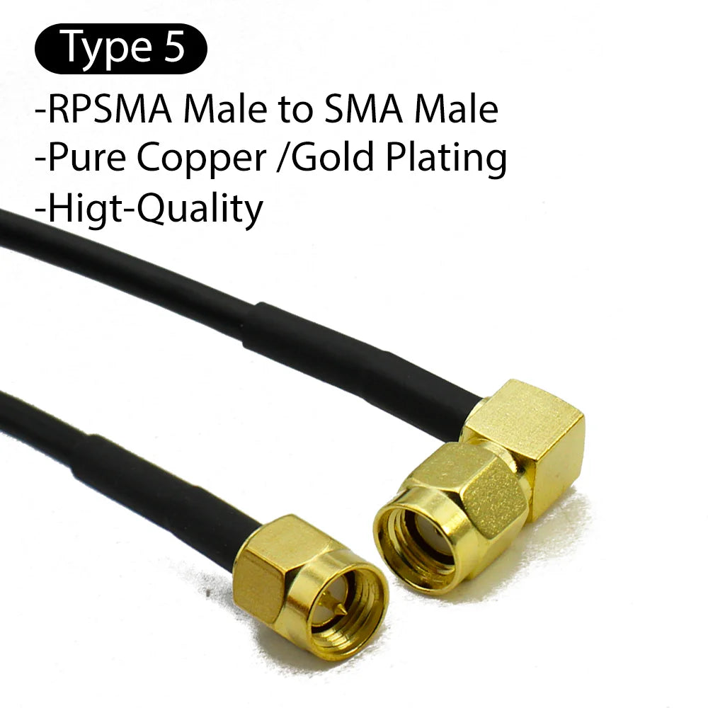RG174 SMA to SMA Male Female Straight Right Angle Antenna extension jumper RF Pigtail Adapter Cable For WIFI 3G 4G GSM Antenna