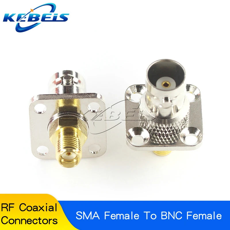 2PCS BNC to SMA Connectors SMA BNC Adapter Male to Female for Antenna/Extension Cable SMA to BNC RF Connector Kits ﻿