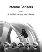 Solar Wireless Tire Pressure Monitoring System TPMS Auto Security Alarm Device Digital Colorful Display With 4 sensors