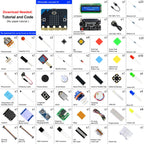Freenove Ultimate Starter Kit for BBC micro:bit V2, 316-Page Detailed Tutorial, 225 Items, 44 Projects, Blocks and Python Code