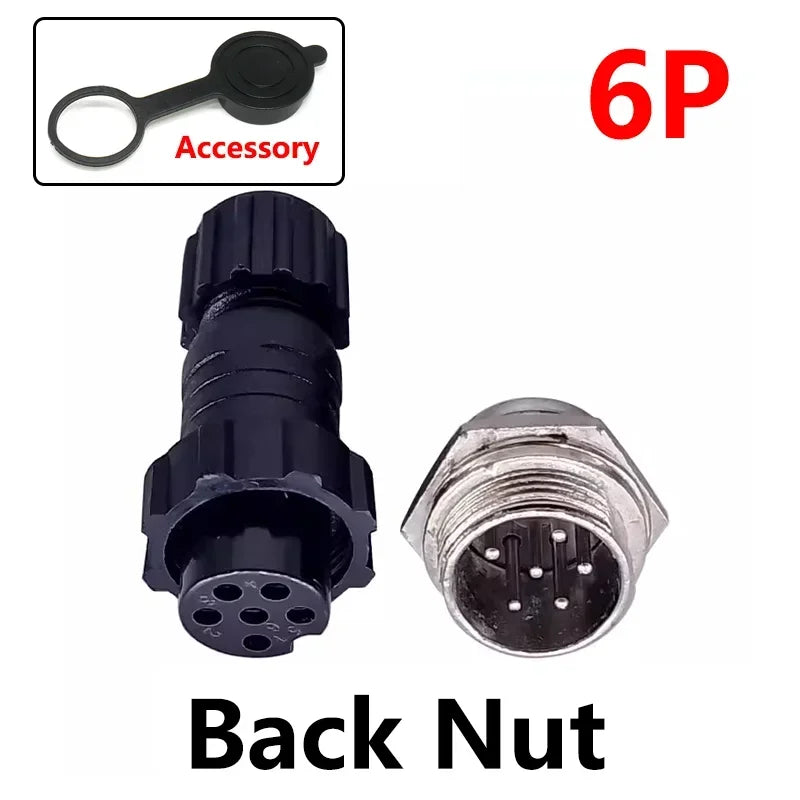 5/10/100Sets GX16 M16 QL16 Plastics 16MM Aviation Plug Male Female Docking Panel Mounted Connector 2/3/4/5/6/7/8/9/10 Pins
