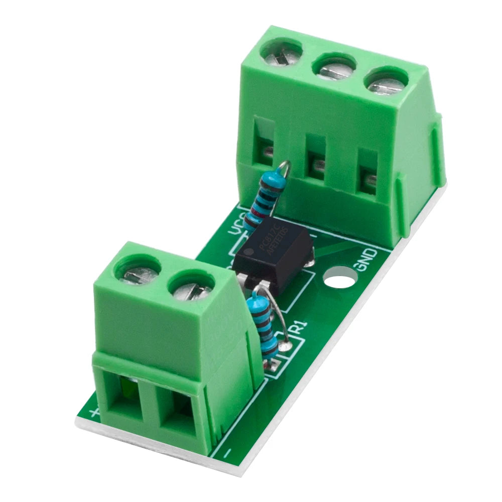 1 Channel Way Optocoupler Isolation Module PC817 EL817 3V-5V 12V 24V Photoelectric Isolator Rail Holder PLC Drive Motor Board