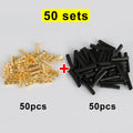 Copper Electrical Wire Connectors Set U-Shaped Crimp Terminals for Fast Wiring Cable Lock 0.5-1.5mm² with Heat Shrink Tube Kits