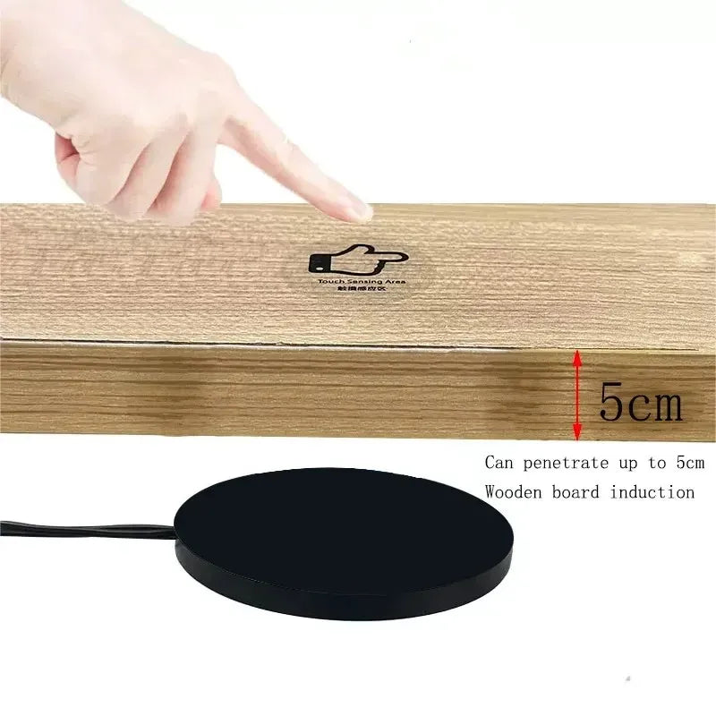 110-220V Wooden Touch Sensor Switch Penetrable Switch Sensor LED Control Switch for 220V Smart Home LED Lighting