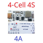 2A/4A 4-12 Cell NIMH Charger Module TYPE-C DC 5V Boost BMS CC/CV NiCd for 4.8V 6V 7.2V 8.4V 9.6V 10.8V 12V 13.2V 14.4V Battery