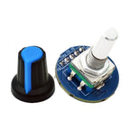 1-10pcs Rotary Encoder Module Brick Sensor Development Round Audio Rotating Potentiometer Knob Cap EC11 for Arduino