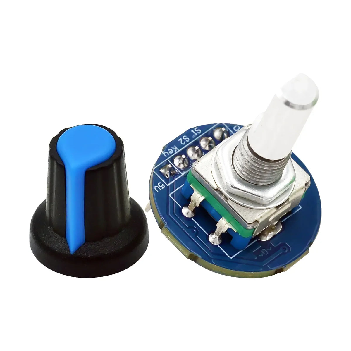 1-10pcs Rotary Encoder Module Brick Sensor Development Round Audio Rotating Potentiometer Knob Cap EC11 for Arduino