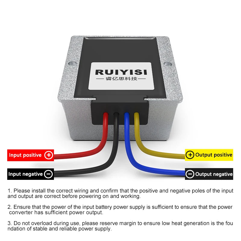 RUIYISI DC Isolated Power Converter 24V to 24V Voltage Regulator 130V120V90V80V72V60V36V48V12V to 12V5V Voltage Regulator Module