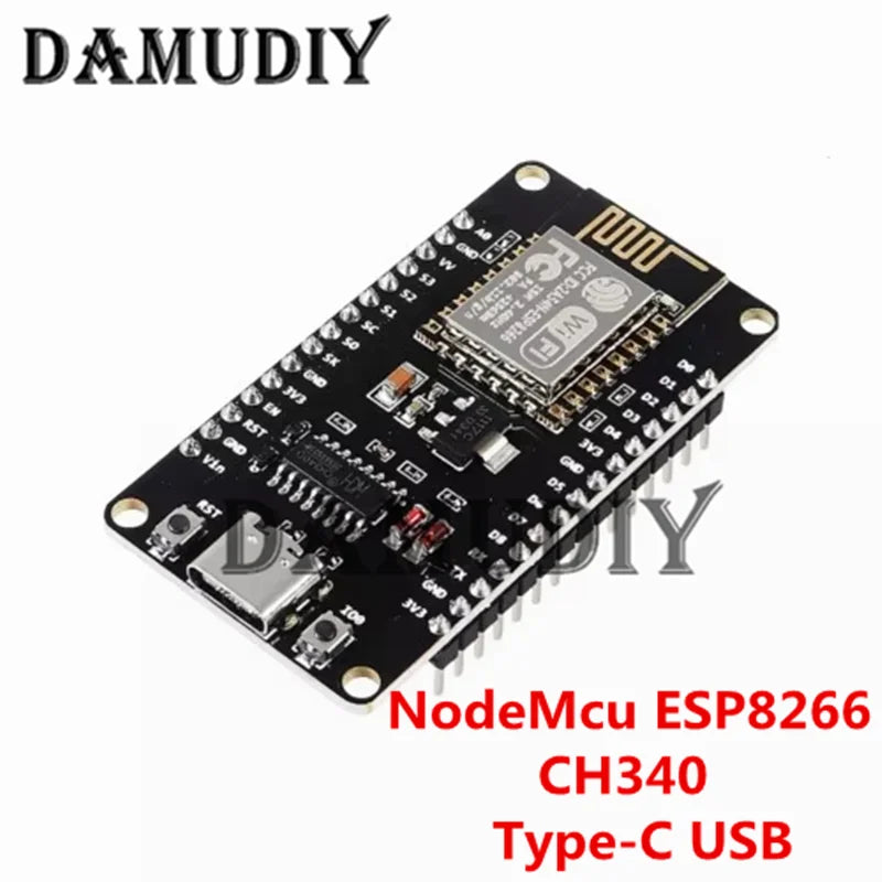 1-10pcs/ESP8266 NodeMCU LUA CH340 ESP-12E WiFi Internet Development Board 4M Flash Serial Wireless Module for Arduino Type-c usb
