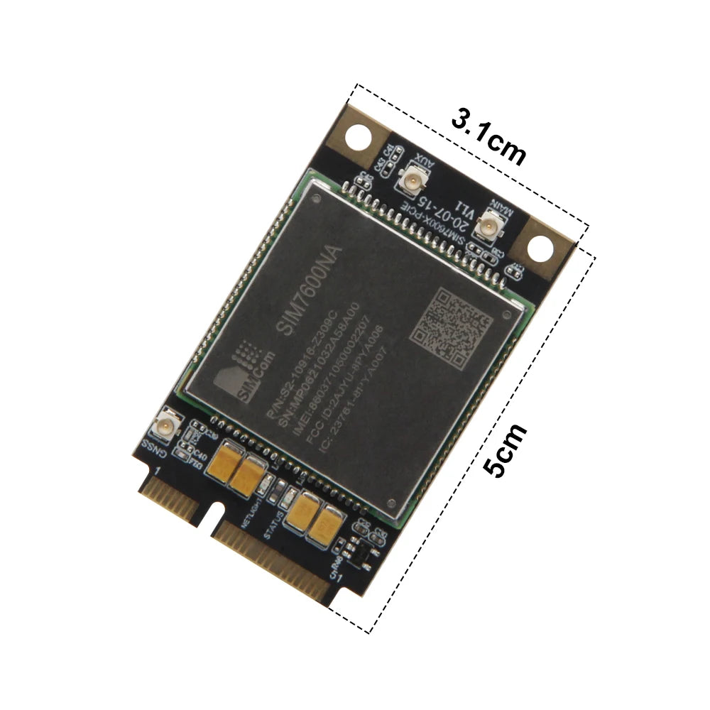 T-PCIE Development Board 4G Wireless RF Applications SIM7600 ESP32-WROVER-E WIFI Module for IoT Projects