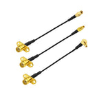 1PCS MMCX to SMA/RP-SMA Female Flange Panel Mount RF1.37 Pigtail Cable FPV Antenna Extension Cord for TBS Unify PandaRC VTX