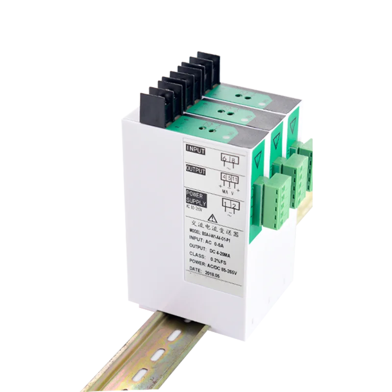 AC 0-1A 2A 5A 10A Current Transmitter 4-20mA 0-5V RS485  Output AC Current Transducer