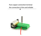 DB15 Connector 15 Pin Breakout Board D-SUB Adapter Male Terminal Adapter Board Module 15 Pin Connector Plug with Case Sub Board