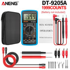 Profesional Digital Multimeter AC/DC Voltage Current Test ANENG Capacitance NCV Resistance Ohm Electrical Test Meter Tools