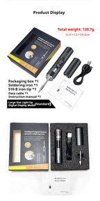 Canoyu radio soldering iron usb charging intelligent digital display portable household repair soldering iron welding pen