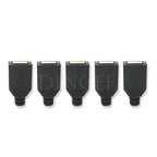 5PCS Type A Male Female USB 4 Pin Plug Socket Connector With Black Plastic Cover Type-A DIY Kits ibuw