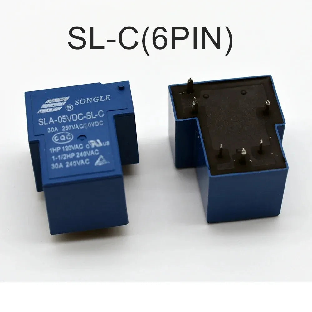5 PCS Power Relay SLA Series SLA-05V 09V 12V 24V 48VDC-SL-A -C 4 Pin 5 Pin 6 Pin 30A T90 for Electronic Components Market