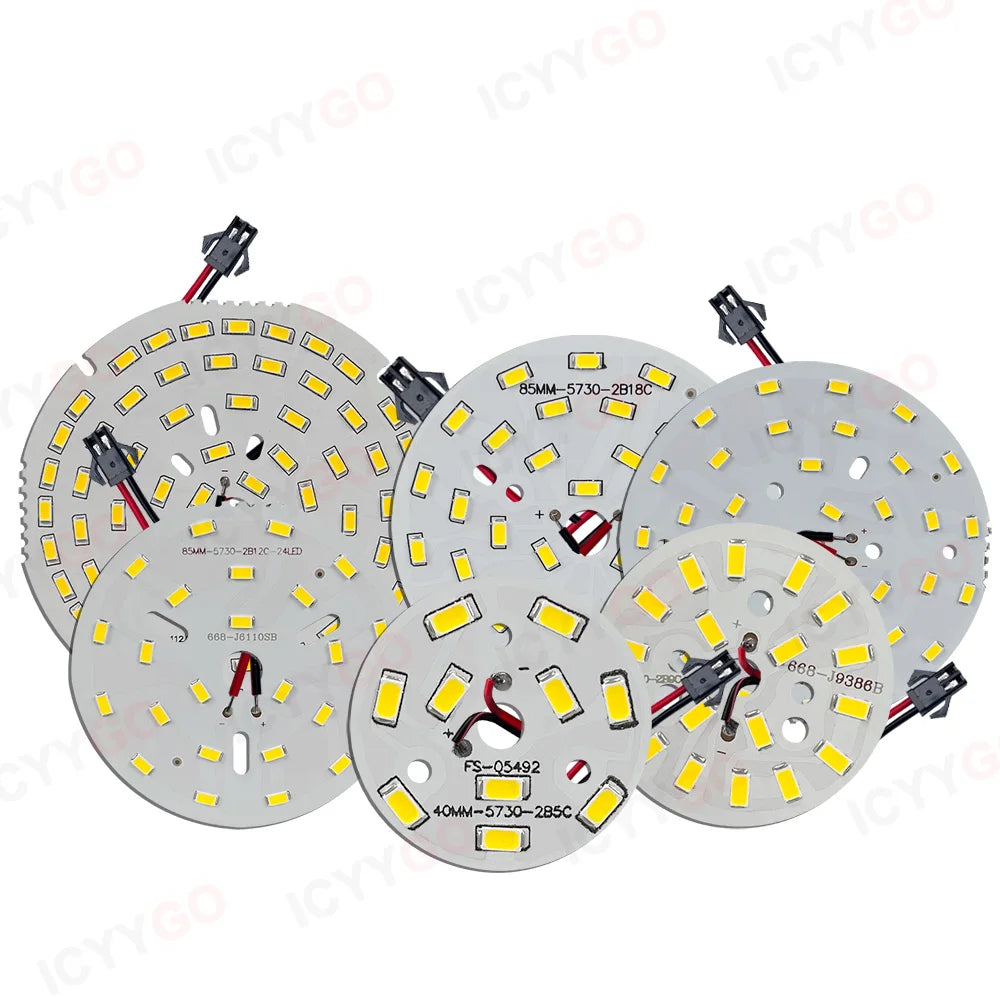 1PCS LED Light Source Round Light Panel 3W 5W 9W 15W 18W 24W 36W 50W SMD5730 DIY Light Bulb Modification Light Panel Accessories