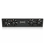 US 19" Rack Cabinet Cooling Fan Module1U/2U Horizontal/Vertical Mount Temperature Control Server Chassis Fan Black/Silver