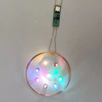70MM Wireless Power Supply Type-C USB 5V Coil Induction Wireless Charging Transmitter + 10PCS LED Receiver DIY Toy Model