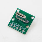 1pc Test Board Vertical DIP Type C USB Male Connector Interface 2.54mm PCB Converter Adapter Breakout Board Flat Port