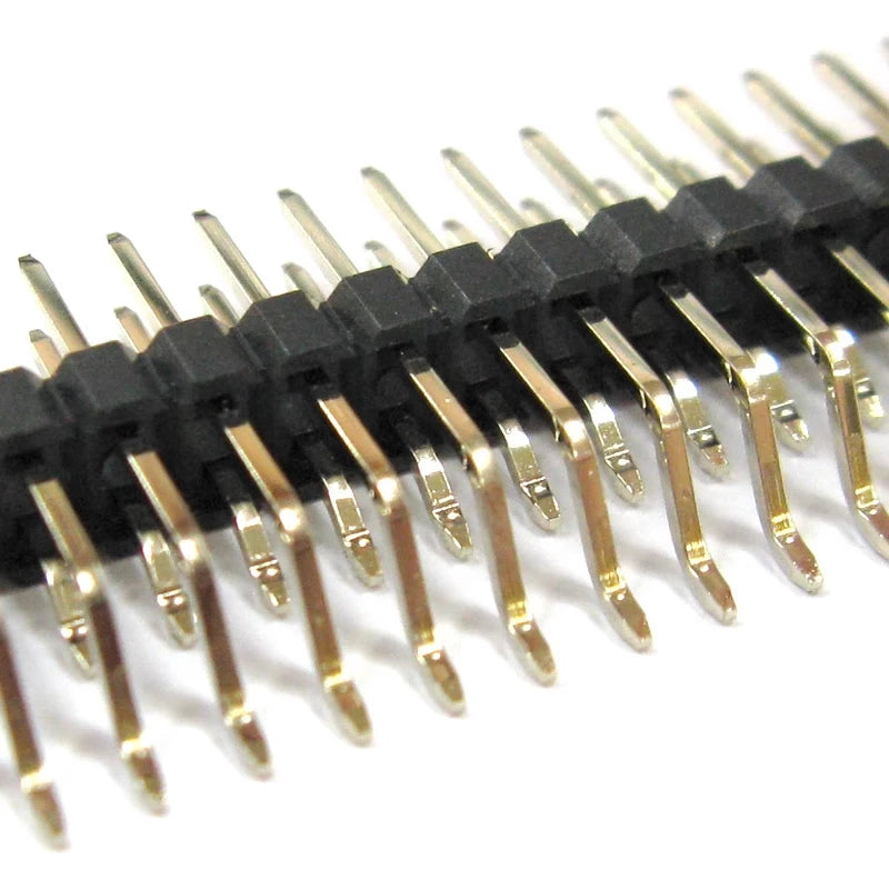 10pcs 2.54mm Double Row Right Angle RA SMT Horizontal SMD/SMT 2X3/4/5/6/7/8/10/20/40P PCB Surface Mount PH8.5 Male Female Header