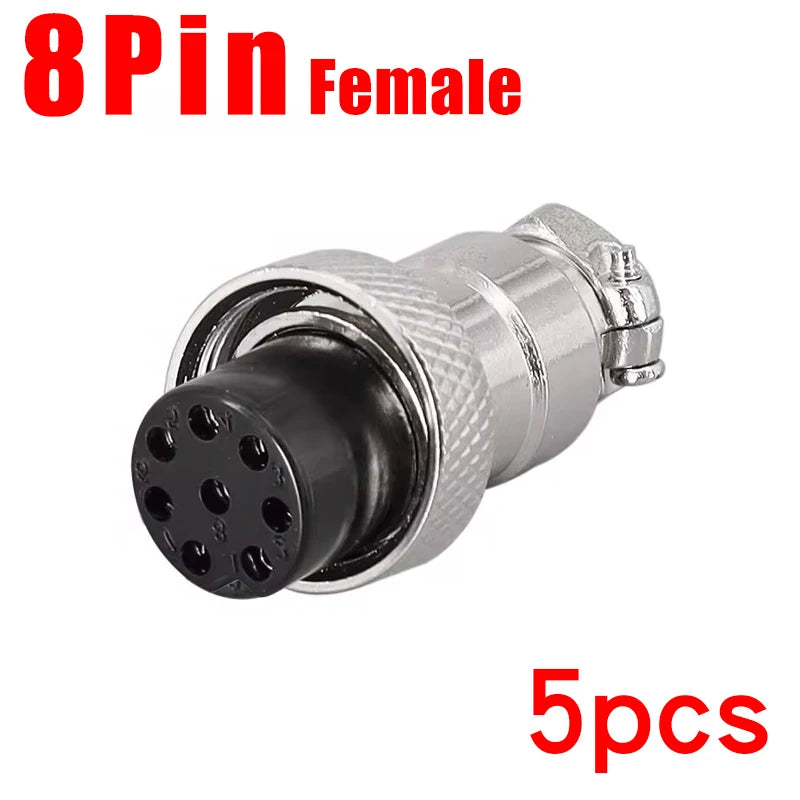 Aviation Plug GX12 GX16 GX20 Butt Soldering Socket 2/3/4/5/6/7/8/9/10Pin Wire Docking Connectors