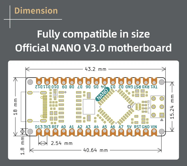 Type-C USB Nano 3.0 With the bootloader compatible Nano controller for arduino CH340 USB driver 16Mhz ATMEGA328P
