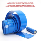 18650 PVC Heat Shrink Tube Battery Pack Blue Width 29.5mm~300mm Insulated Protection Film Wrap Lithium Case Cable Sleeve