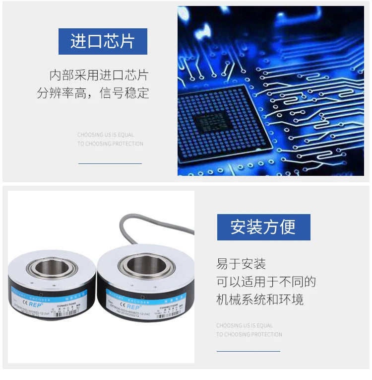 Hollow Shaft Rotary Encoder 8030 ZKT8020 Rotary Optic Encoder Speed Sensors Applied In Elevator customize 25 28 32