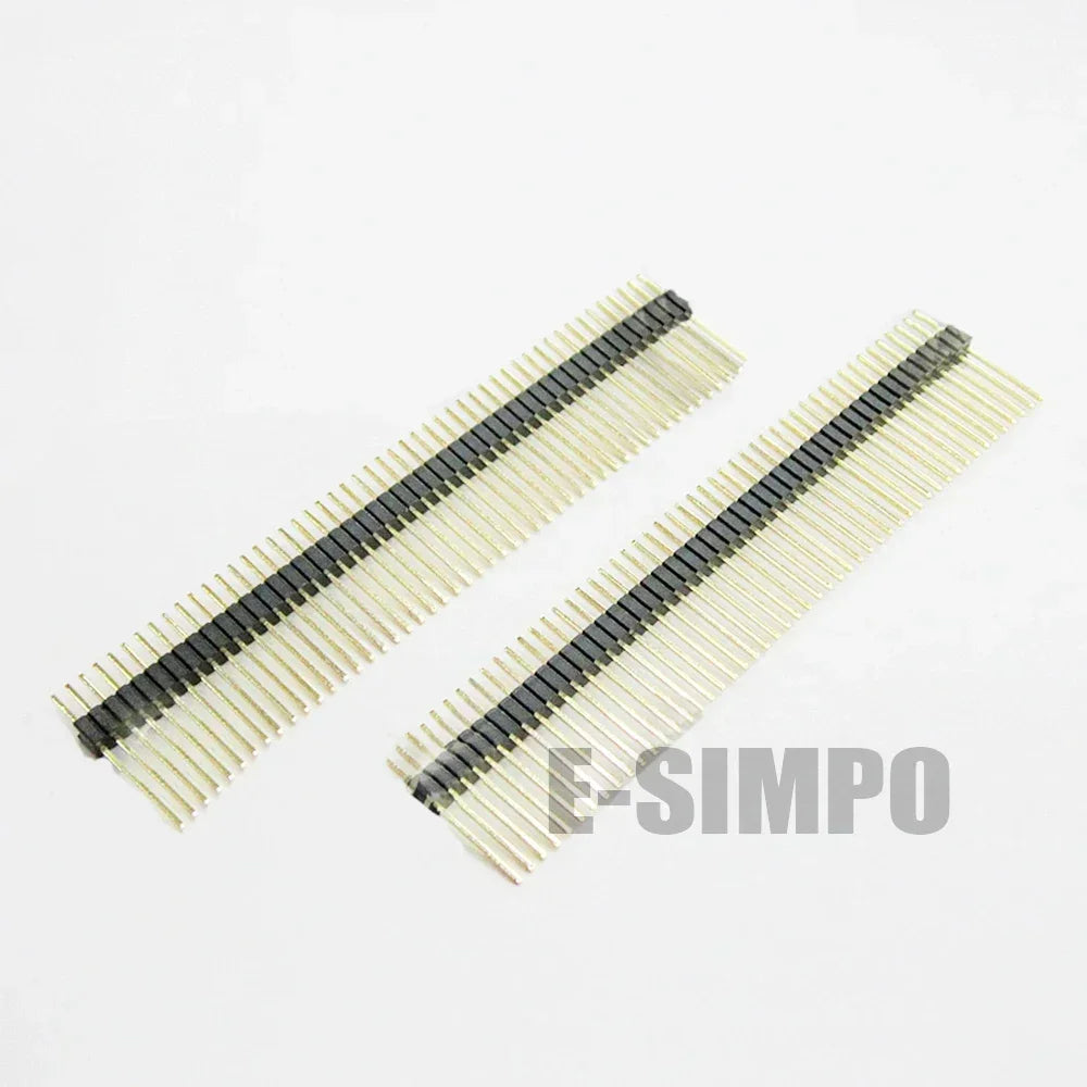 10pcs 1.27mm Long Pin L11/12/14mm 1x40p 1x50p 2x50p 0.05" Straight Single/ Dual Row Gold PCB Male Pin Header Strip Jumper
