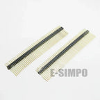 10pcs 1.27mm Long Pin L11/12/14mm 1x40p 1x50p 2x50p 0.05" Straight Single/ Dual Row Gold PCB Male Pin Header Strip Jumper