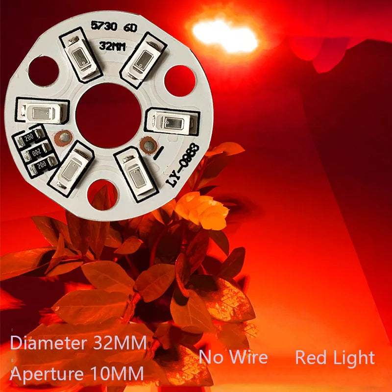5/10 Pcs LED 3W 5V USB Light Board SMD 5730 Chip Red Green Warm White Yellow Purple Round Changing Light Source With 20 Cm Cable