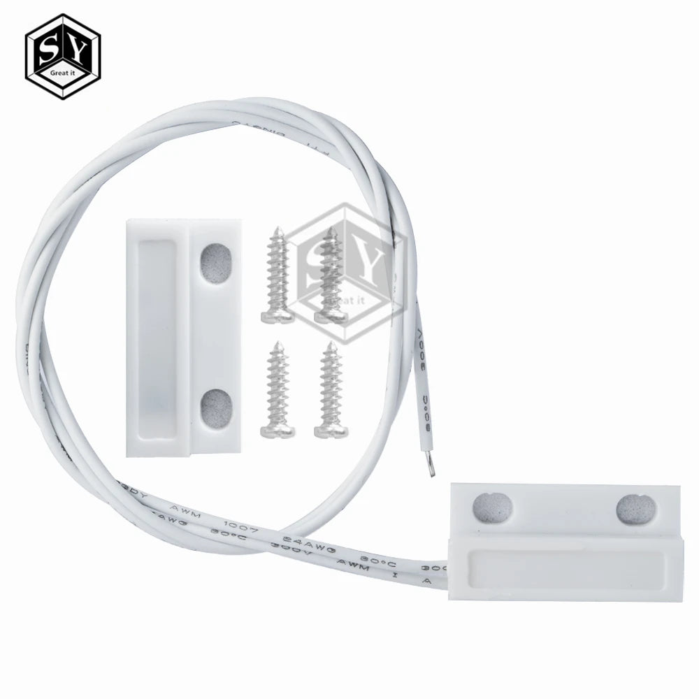 MC-38 MC38 Wired Door Window Sensor 30mm Wire Lengthen Randomly Magnetic Switch Home Alarm System for arduino