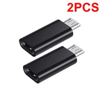 10-1Pcs Type C Male To Micro USB Female Adapter OTG Converter Micro-B To USB-C Connector Phone Charger Cable Adapter For Samsung