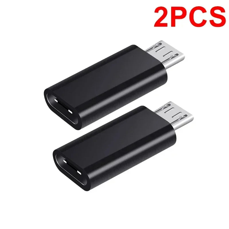 10-1Pcs Type C Male To Micro USB Female Adapter OTG Converter Micro-B To USB-C Connector Phone Charger Cable Adapter For Samsung