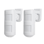 1/2/4pc Waterproof 3Tech Wired 2PIR+MW Outdoor Alarm Motion Sensor Detector Pet Friendly for Home Alarm System with Anti-mask