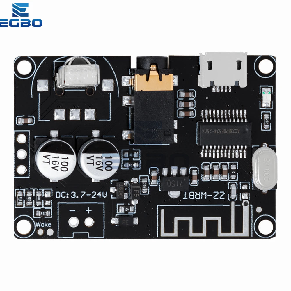 EGBO XY-WRBT Audio Receiver Board, Bluetooth 5.0, MP3 Lossless Decoder, Wireless Stereo Music Module