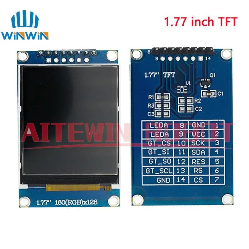 TFT Display 0.96/1.3/1.44/1.77/1.8/2.4/2.8 inch IPS 7P SPI HD 65K TFT Full Color LCD Module ST7735 Drive IC 80*160  For Arduino