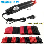 127/164/328/560Pcs Heat Shrink Tubing Kit or only EU US 110V 220V  Hot Air Gun or Heat Gun with 2:1 Heat Shrink Tubes