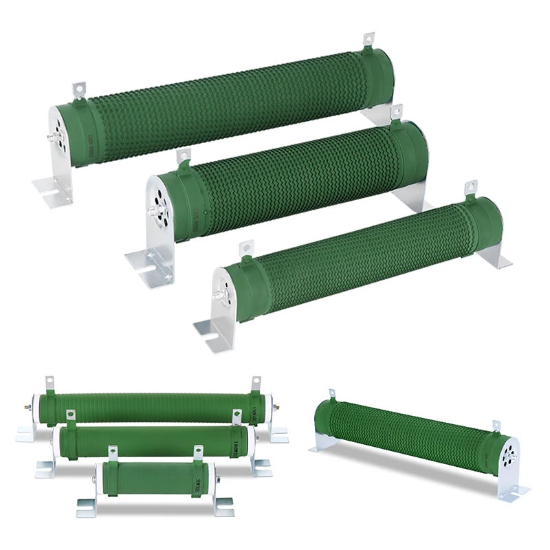 Rxhg Power Corrugated Tube Ceramic Load Wirewound Fixed Resistor 300W500W1000W1500W2000W Inverter Brake Resistor 1Pcs