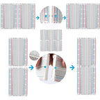 MB102 Breadboard Jumper Wire 400 Points PCB Bread Board Dupont Line Kit Male To Male/Female To Female/Male To Female 10/15/20cm