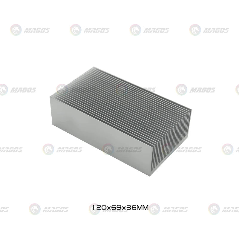 Electronic Radiator Aluminum Dense Teeth Heatsink Extruded Heat Sink Computer Water Cooling System 100/120/150/200/300x69x36MM