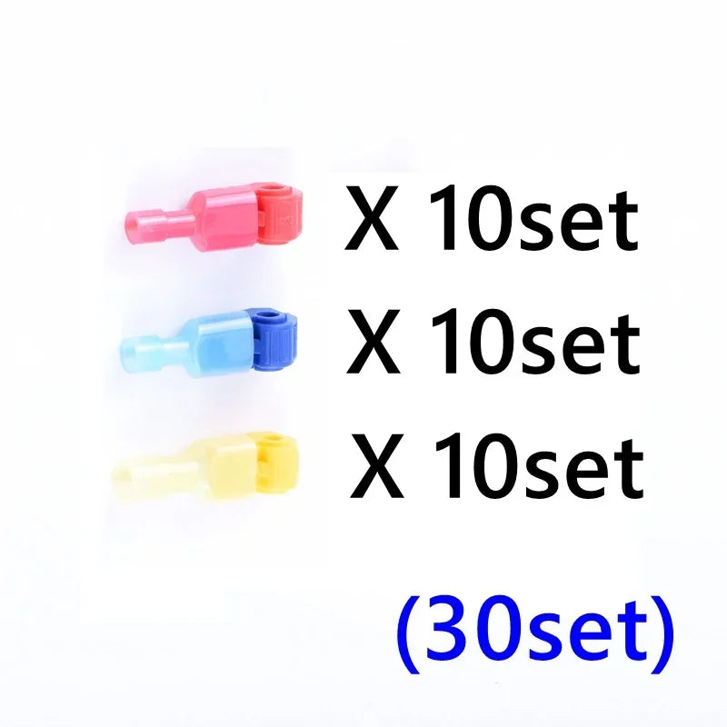 10sets/20sets Snap Splice Lock Wire Terminals Quick Electrical Cable Connectors Crimp electric motorcycles ham radio